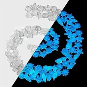300pc Glow in The Dark Pebbles Luminous Stones Glow in The Dark Rocks Outdoor Decorations Stones for Walkways Outdoor Decor Aquarium Fish Tank Garden Decorative Stones (Color : White)