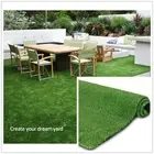 Artificial Grass Rug 0.4" Customized Sizes,Fake Grass Turf Mat Synthetic Lawn...
