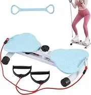 Twisting Waist Machine with 220 Lbs, Waist Twist Board with Loop Resistance Band, Non-Slip Twist Board for Foot Massage, Abs, Legs, Hip Exercise