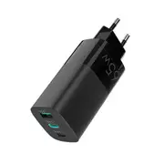 65W GaN Charger Quick Charge 3.0 Type C PD USB Charger with QC 3.0 Portable Fast Charger For Macbook Xiaomi Laptop EU Plug