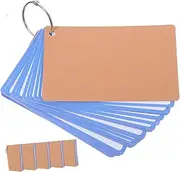 Operitacx 6pcs Ruled Blank Flash Cards with Rings Notecards for School Office and Learning for Memory Recipe and Game Cards Practical College Supplies