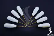 8 Pcs Dental Luxating Root Elevators Gold Tip Oral Surgery Tooth Extracting Tool