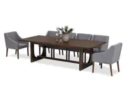 NICCOLO 11 Piece Extension Dining Suite with Volante Dining Chairs