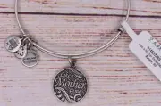 NEW NWT Alex and Ani Like a Mother to me Charm Bangle Silver Bracelet