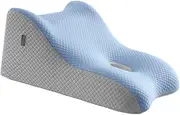 Folpus Prone Pillow Face Down Pillow Stylish Versatile Cushion Lie on The Bed Pillow for Apartment Office Chin and Neck Support Gift, Blue Light Gray