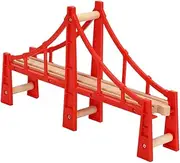 Track Train Wooden Red