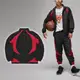 Nike 立領外套 Jordan Sport Jam 黑 紅 男款 運動 喬丹 內網眼 DX9368-013