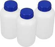 Anneome 3Pcs Bottles Empty Liquid Storage Bottles with Screw Cap for Chemical Reagents Laboratories and Industry Applications Portable and Reusable