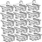 [MOBUTOFU] Diy Jewelry Charms 2023 100pcs Graduation Hat Pendants for Necklace Bracelet Keychain Decorations