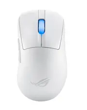 ASUS ROG KERIS II Ace Wireless Ergonomic Lightweight Gaming Mouse, 42,000-dpi ROG AimPoint Pro Optical Sensor (Moonlight White) ROG KERIS II WL ACE/WHT