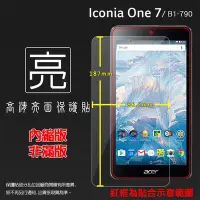 在飛比找Yahoo!奇摩拍賣優惠-亮面螢幕保護貼 Acer 宏碁 Iconia One7 B1