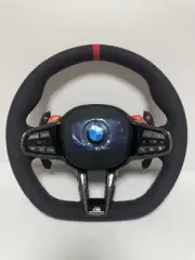 Black Alcantara Steering Wheel For BMW G42 G20 G22 G23 M2 M3 M4 G87 G80 G82 G83