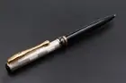 Solid Silver & Black Lacquer Lady Ballpen Merminnes Parker Black Refill