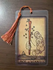 ACE OF WANDS Bookmark Vintage Antique Art RWS Tarot Deck Card New Gift Oracle