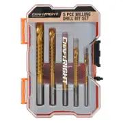 Craftright 5 Piece Milling Drill Bit Set