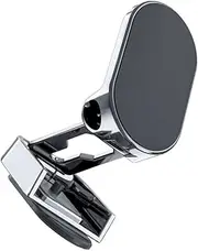 BELLIFFY Magnetic Car Phone Holder Folding Dashboard Mount with Strong Nano Adhesive Rotation for Secure Device Fixation Compatible with All Smartphones for Car