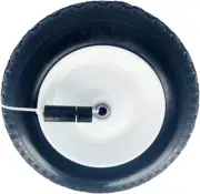 14" 3.50-8" Flat Free All Purpose Tire on Wheel Assembly for Wheelbarrows, Carts