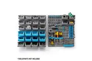 Baumr-AG 44 Part Storage Bin Rack Wall Mounted Tool Organiser Box Shelving