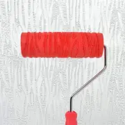 8'' Patterned Paint Roller for Wall Decoration Classic Texture Rubber Roller ...