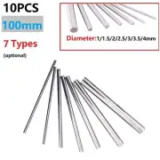 Round Bar Steel Rod Lathe Tool Portable Silver Steel Rods Tungsten 100mm