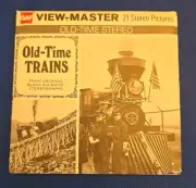 GAF B794 Old-Time Trains Stereograph From Stereo B&W view-master 3 Reels Packet