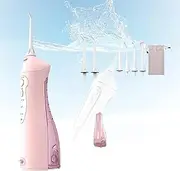 FREEZYMAN Cordless Water Floss Cleaner Professional Cordless Dental Oral Irrigator 3 Modes Portable Water Tank IPX7 Waterproof Water Flosser Rechargeable Water Flosser 150ML for Home and Travel