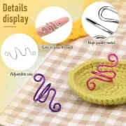 Adjustable Metal Open Yarn Guide Crochet Rings for Crocheting and Knitting Craft