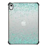 iPad 10.9-inch (10th gen) iPad Impact Case Turquoise Sparkly Glitter Burst