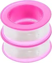 JECOMPRIS 2 Rolls Waterproof Tape Plumbers Tape Waterproof Sealant Pink PTFE