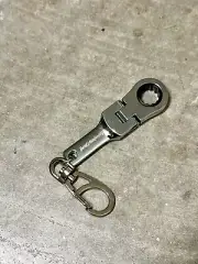 10mm Socket Ratchet Wrench Flex Head Keychain Secret Auto Society Etched