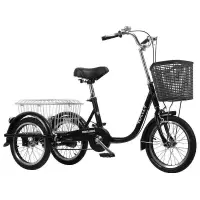 在飛比找蝦皮商城精選優惠-【觀光雙人親子腳踏車】免運特價新款老年三輪車人力車老人代步車