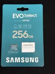 SAMSUNG EVO Select Micro SD Memory Card + Adapter, 256GB microSDXC 130MB/s
