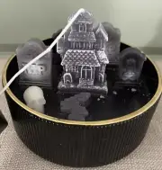 Christian Siriano 3-D Graveyard Candle Halloween Tombstones Haunted House