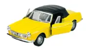 WELLY OLD TIMER PEUGEOT 404 CABRIOLET YELLOW 1:34 DIE CAST METAL NEW IN BOX