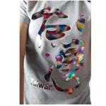 100% COTTON MEN & WOMEN RAINBOW FOIL T-SHIRT KAOS TAIWAN