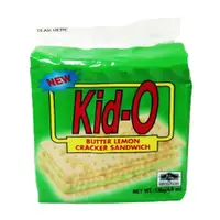 在飛比找PChome24h購物優惠-KID-O 日清三明治餅乾-檸檬口味 136g