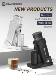 Coffee Grinder Espresso Cone Burr Stepless Fineness Adjustment Cold Brew Bean