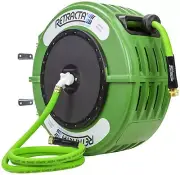 Retractable 60ft Garden Hose Reel designed for Swivel Wall Mounted & Feeder Hose