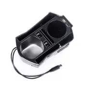 Carbon Fiber Double Cup Holder ​Fit For Honda Civic 2016-2021 Car Center Console (for: Honda Civic)