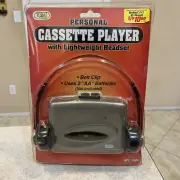 Vintage Tozai Portable Cassette Player & Headphones - New Sealed NOS