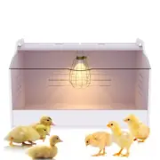 Chick Brooder Box with Heat Lamp - Suitable for Chicks, Ducks, Parrots & Liza...