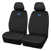 Skechers Gel Memory Foam Seat Covers Black/Blue Adjustable Headrests Airbag Compatible 30SAB