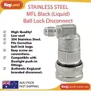 STAINLESS STEEL MFL BALL LOCK DISCONNECT (LIQUID) home brew corny cornelius keg