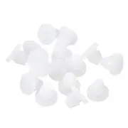 15Pcs Silicone Plugs, Rubber Round Hole Plugs for 7-8mm Hole, Translucent