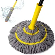 Self Wringing Twist Mop, Wet Mop for Floor Cleaning with 57 " Long Handle, Heavy