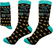 SHATCHI Simply The Best (13,16,18,21,30,40,50,60) Year Old Gift Novelty Socks for Birthday Keepsake Gift Unisex For Her Him