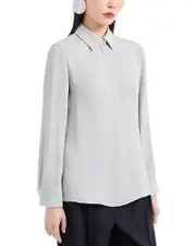 Emporio Armani Cannette Cady Blouse