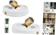 Wireless Spotlight Battery Operated with Remote Control, 2-Pack Under White-G