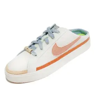 Nike 穆勒鞋 Wmns Court Legacy Mule 女鞋 白 粉紅 鴛鴦勾 懶人鞋 DV1741-181