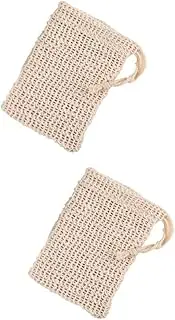 BELLIFFY 2sets Comfortable Texture Foaming Net Soap Pouch Sack Net for Handmade Soap 5pcs*2